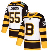 Adidas Tyler Lewington Boston Bruins Youth Authentic 2019 Winter Classic Jersey - White