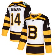 Adidas Sergei Samsonov Boston Bruins Youth Authentic 2019 Winter Classic Jersey - White