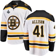 Fanatics Branded Jason Allison Boston Bruins Youth Breakaway Away 2019 Stanley Cup Final Bound Jersey - White