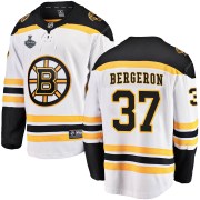 Fanatics Branded Patrice Bergeron Boston Bruins Youth Breakaway Away 2019 Stanley Cup Final Bound Jersey - White