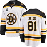 Fanatics Branded Anton Blidh Boston Bruins Youth Breakaway Away 2019 Stanley Cup Final Bound Jersey - White