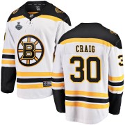 Fanatics Branded Jim Craig Boston Bruins Youth Breakaway Away 2019 Stanley Cup Final Bound Jersey - White