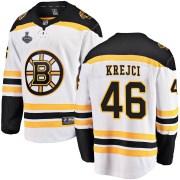 Fanatics Branded David Krejci Boston Bruins Youth Breakaway Away 2019 Stanley Cup Final Bound Jersey - White