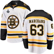 Fanatics Branded Brad Marchand Boston Bruins Youth Breakaway Away 2019 Stanley Cup Final Bound Jersey - White