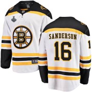 Fanatics Branded Derek Sanderson Boston Bruins Youth Breakaway Away 2019 Stanley Cup Final Bound Jersey - White