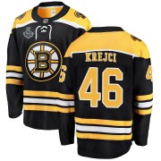 Fanatics Branded David Krejci Boston Bruins Youth Breakaway Home 2019 Stanley Cup Final Bound Jersey - Black