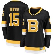Fanatics Branded Shane Bowers Boston Bruins Women's Premier Breakaway Alternate Jersey - Black