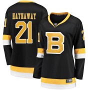 Fanatics Branded Garnet Hathaway Boston Bruins Women's Premier Breakaway Alternate Jersey - Black