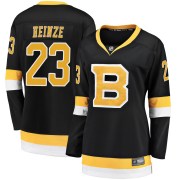 Fanatics Branded Steve Heinze Boston Bruins Women's Premier Breakaway Alternate Jersey - Black
