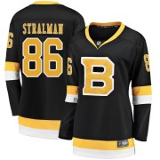 Fanatics Branded Anton Stralman Boston Bruins Women's Premier Breakaway Alternate Jersey - Black