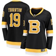 Fanatics Branded Joe Thornton Boston Bruins Women's Premier Breakaway Alternate Jersey - Black