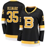 Fanatics Branded Linus Ullmark Boston Bruins Women's Premier Breakaway Alternate Jersey - Black