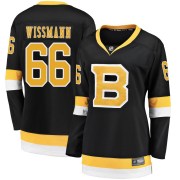 Fanatics Branded Kai Wissmann Boston Bruins Women's Premier Breakaway Alternate Jersey - Black