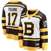 Fanatics Branded Nick Foligno Boston Bruins Youth Breakaway 2019 Winter Classic Jersey - White