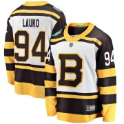 Fanatics Branded Jakub Lauko Boston Bruins Youth Breakaway 2019 Winter Classic Jersey - White