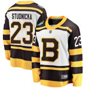 Fanatics Branded Jack Studnicka Boston Bruins Youth Breakaway 2019 Winter Classic Jersey - White