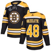Adidas Matt Grzelcyk Boston Bruins Youth Authentic Home 2019 Stanley Cup Final Bound Jersey - Black