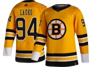 Adidas Jakub Lauko Boston Bruins Youth Breakaway 2020/21 Special Edition Jersey - Gold