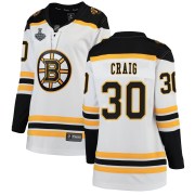 Fanatics Branded Jim Craig Boston Bruins Women's Breakaway Away 2019 Stanley Cup Final Bound Jersey - White