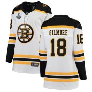 Fanatics Branded Happy Gilmore Boston Bruins Women's Breakaway Away 2019 Stanley Cup Final Bound Jersey - White