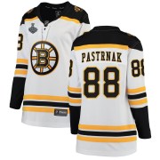 Fanatics Branded David Pastrnak Boston Bruins Women's Breakaway Away 2019 Stanley Cup Final Bound Jersey - White