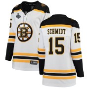 Fanatics Branded Milt Schmidt Boston Bruins Women's Breakaway Away 2019 Stanley Cup Final Bound Jersey - White