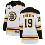 Fanatics Branded Joe Thornton Boston Bruins Women's Breakaway Away 2019 Stanley Cup Final Bound Jersey - White