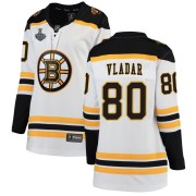 Fanatics Branded Daniel Vladar Boston Bruins Women's Breakaway Away 2019 Stanley Cup Final Bound Jersey - White