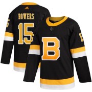 Adidas Shane Bowers Boston Bruins Youth Authentic Alternate Jersey - Black