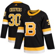 Adidas Gerry Cheevers Boston Bruins Youth Authentic Alternate Jersey - Black