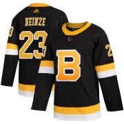 Adidas Steve Heinze Boston Bruins Youth Authentic Alternate Jersey - Black