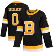 Adidas Andrei Svetlakov Boston Bruins Youth Authentic Alternate Jersey - Black