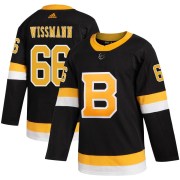 Adidas Kai Wissmann Boston Bruins Youth Authentic Alternate Jersey - Black