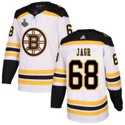 Adidas Jaromir Jagr Boston Bruins Youth Authentic Away 2019 Stanley Cup Final Bound Jersey - White