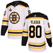 Adidas Daniel Vladar Boston Bruins Youth Authentic Away 2019 Stanley Cup Final Bound Jersey - White