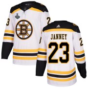 Adidas Craig Janney Boston Bruins Men's Authentic Away 2019 Stanley Cup Final Bound Jersey - White