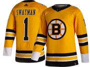 Adidas Jeremy Swayman Boston Bruins Men's Breakaway 2020/21 Special Edition Jersey - Gold