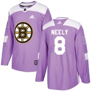 Adidas Cam Neely Boston Bruins Youth Authentic Fights Cancer Practice Jersey - Purple