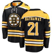 Fanatics Branded Garnet Hathaway Boston Bruins Men's Breakaway Home Jersey - Black