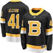 Fanatics Branded Jason Allison Boston Bruins Men's Premier Breakaway Alternate Jersey - Black