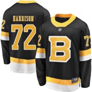 Fanatics Branded Brett Harrison Boston Bruins Men's Premier Breakaway Alternate Jersey - Black