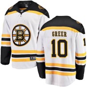 Fanatics Branded A.J. Greer Boston Bruins Youth Breakaway Away Jersey - White
