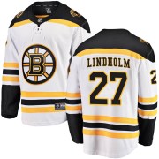 Fanatics Branded Hampus Lindholm Boston Bruins Youth Breakaway Away Jersey - White