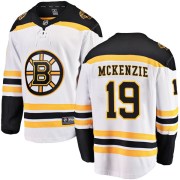 Fanatics Branded Johnny Mckenzie Boston Bruins Youth Breakaway Away Jersey - White