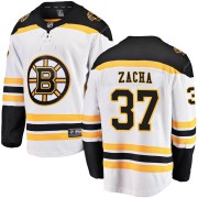 Fanatics Branded Pavel Zacha Boston Bruins Youth Breakaway Away Jersey - White