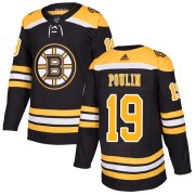 Adidas Dave Poulin Boston Bruins Youth Authentic Home Jersey - Black