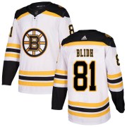 Adidas Anton Blidh Boston Bruins Youth Authentic Away Jersey - White