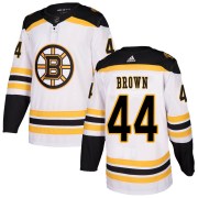 Adidas Josh Brown Boston Bruins Youth Authentic Away Jersey - White