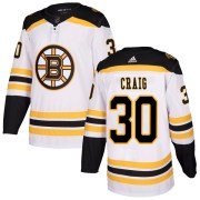 Adidas Jim Craig Boston Bruins Youth Authentic Away Jersey - White