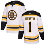 Adidas Eddie Johnston Boston Bruins Youth Authentic Away Jersey - White